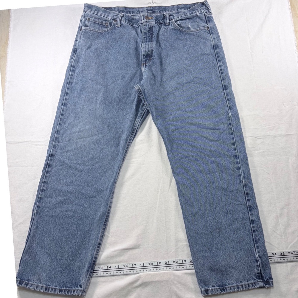 Wrangler Jeans Relaxed Fit Medium Wash Blue Denim Five Pocket 40 X 30